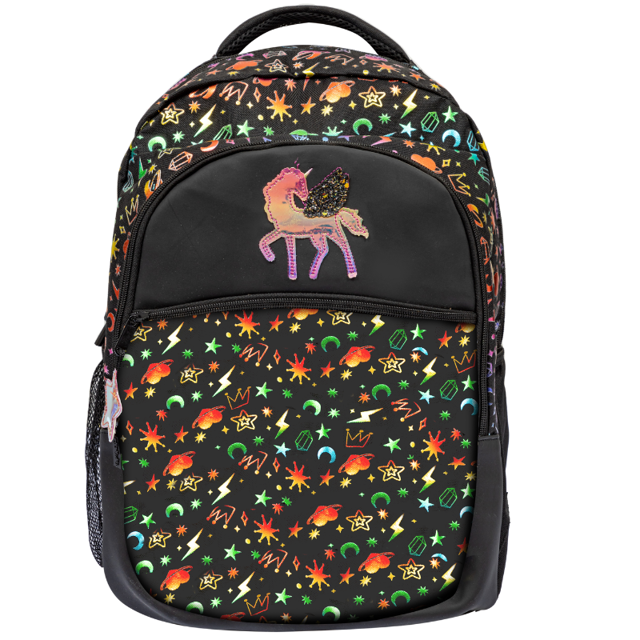 Poza produs Ghiozdan GOLDEN UNICORN, Astra | 43x32x18 cm