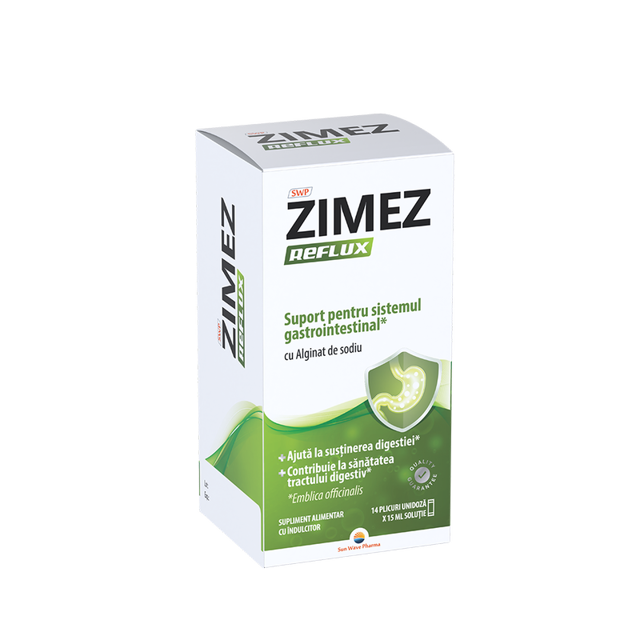 Poza produs Zimez Reflux, Sun Wave Pharma | 14 plicuri x 15 ml