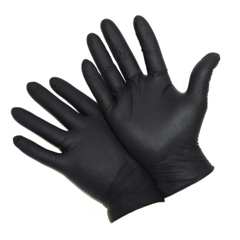 Manusi examinare nitril nesterile negre Marimea M, UAB Kasko Group Kis Man | 100 buc.