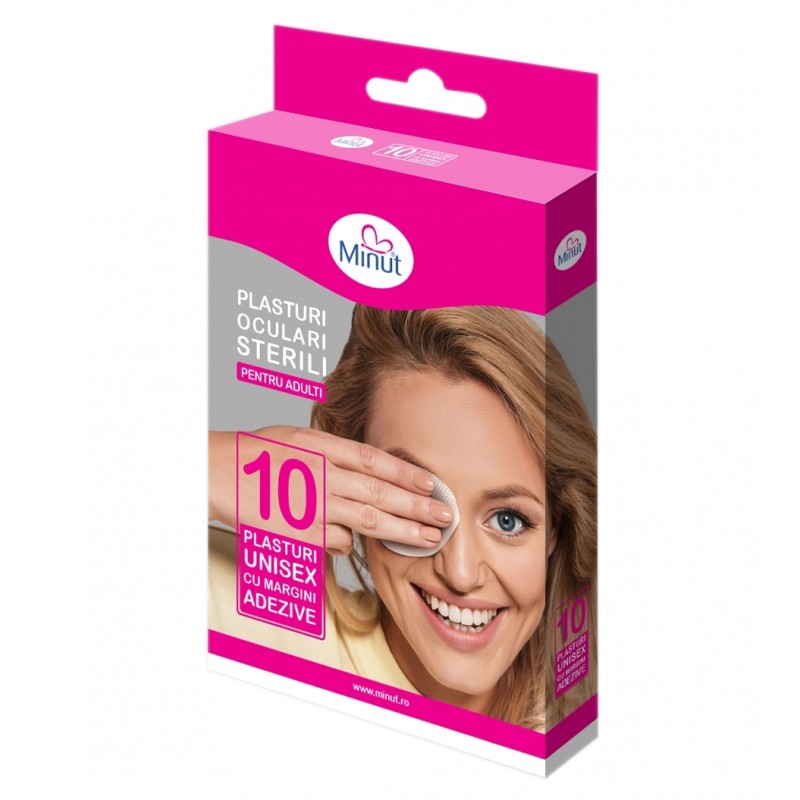 Poza produs Plasturi sterili pentru ochi, adulti X 10 buc, Minut