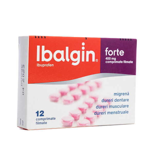 Poza produs Ibalgin Forte 400 mg, Opella Healthcare | 12 comprimate filmate