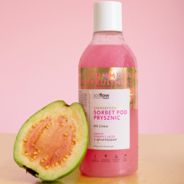 Poza produs Gel de dus So!Flow Sorbet de Guave si Lychee, Green Pharmacy | 400 ml