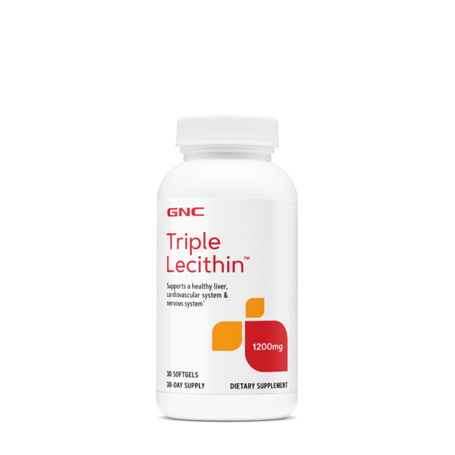 Poza produs Triple Lecithin 1200 mg, GNC | 30 capsule moi