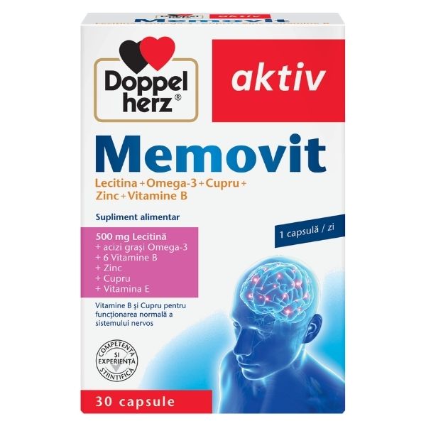 Memovit, Doppelherz Aktiv | 30 capsule — poza produs 1/4