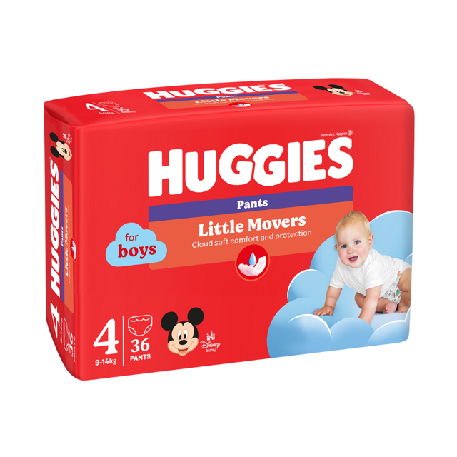 Poza produs Huggies Pants scutece chilotel baietel nr.4, 9-14 kg | 36 bucati