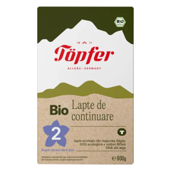 Lapte praf Bio 2 de la 6 luni, Topfer | 600g