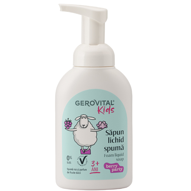 Poza produs Sapun lichid spuma Berry Party, Gerovital Kids , Farmec | 300 ml