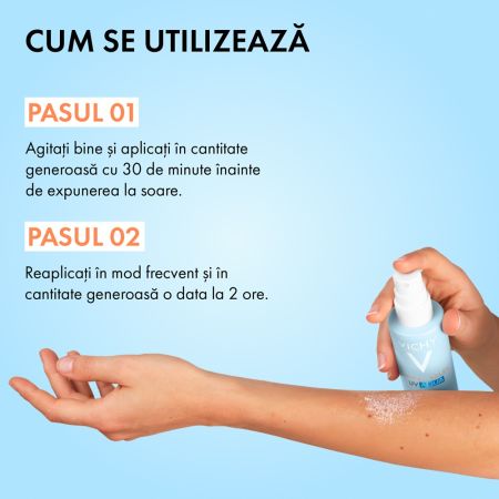 Poza produs Spray fata si corp SPF50+ Capital Soleil UV AQUA, Vichy | 200 ml