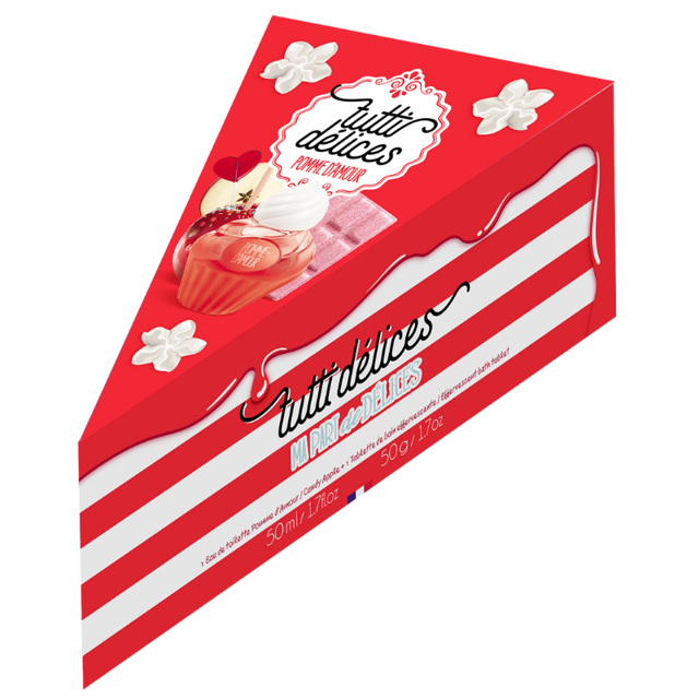 Poza produs Set cadou dama Tutti Delices Pomme D'Amour, Corania | EDT 50 ml + tableta efervescenta baie