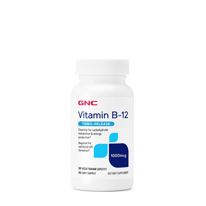 Poza produs GNC Vitamin B-12 1000 Mcg, Vitamina B-12 | 90 Tb