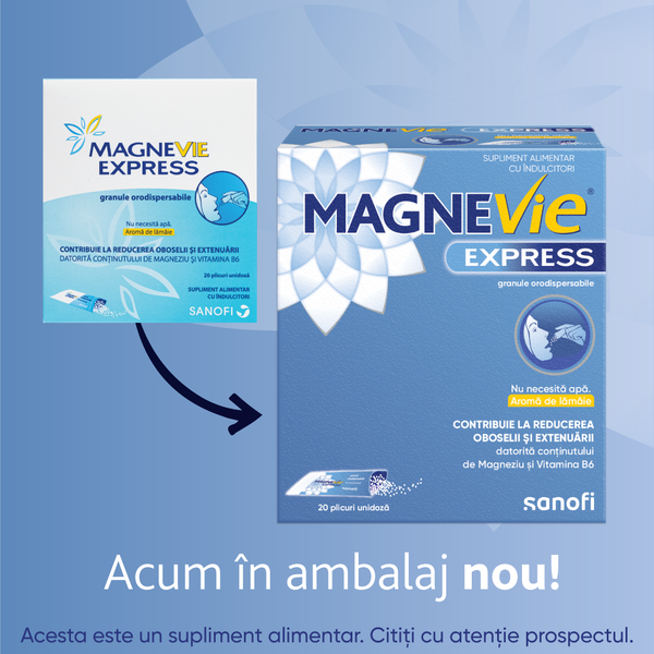 Poza produs MagneVie Express 150 mg, Sanofi | 20 plicuri