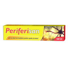 Gel cu efect de incalzire pentru spate si umeri Periferisan, Zdrovit |  100 ml