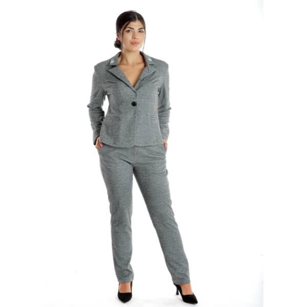 Poza produs Costum dama DI23COS26 gri/negru, Dress to Impress | marimea 40