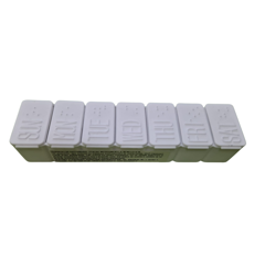 Organizator de medicamente saptamanal din plastic 19023S | 7 compartimente
