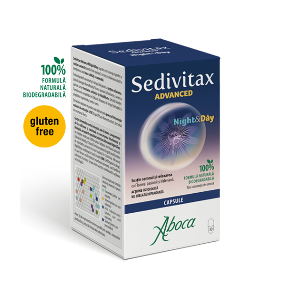 Poza produs Sedivitax Advanced Night&Day, Aboca | 30 capsule