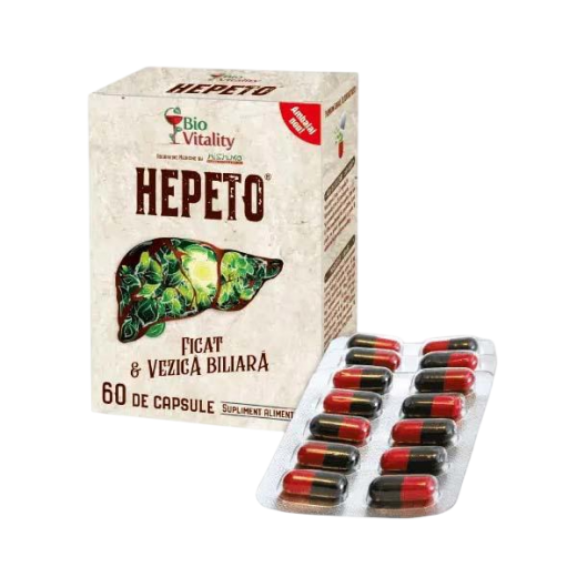 Poza produs Hepeto, Bio Vitality | 60 comprimate