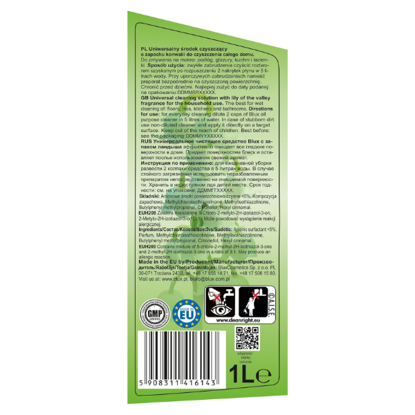 Poza produs Detergent pentru podea Lacramioare, Blux | 1 l