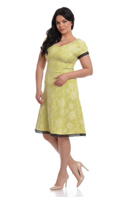 Poza produs Rochie clini CV22042 verde citrone, Cesy | marimea L