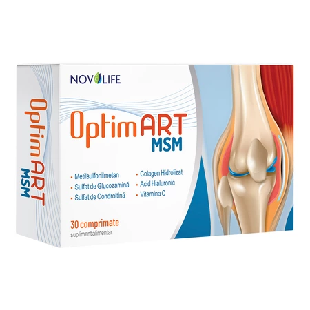 Poza produs OptimART MSM, Novolife | 30 comprimate