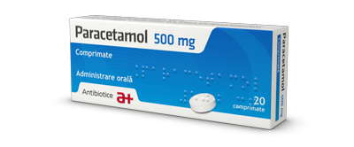 Poza produs Paracetamol 500 mg, Antibiotice | 20 comprimate