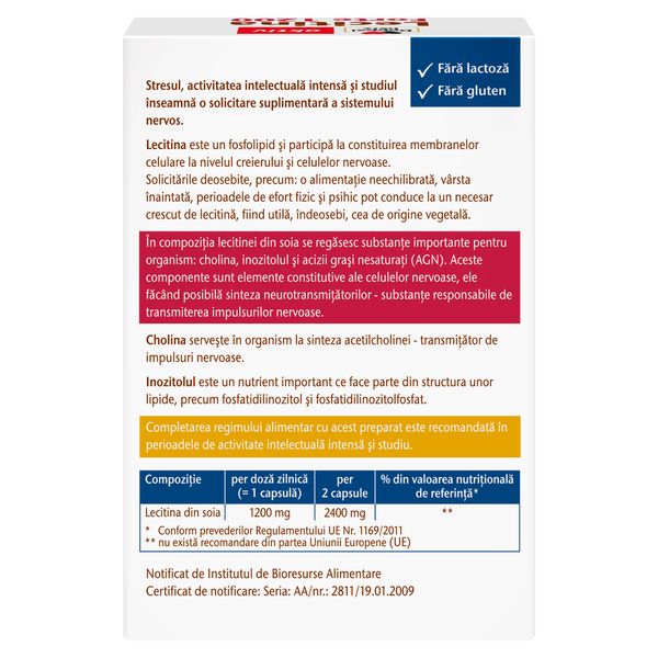 Lecitina Forte 1200 mg, Doppelherz Aktiv | 30 capsule — poza produs 2/4