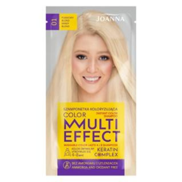 Poza produs Sampon nuantator cu keratina Multi Effect Color 01 Blond Nisipiu, Joanna | 35 g