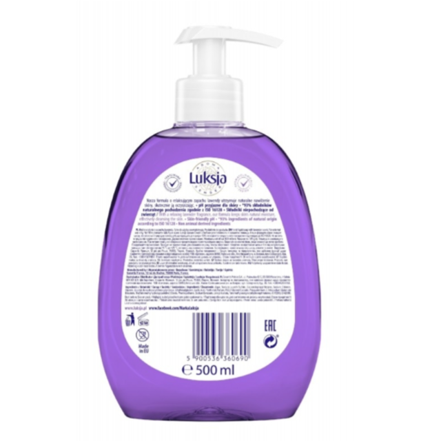 Poza produs Sapun lichid AROMA SENSES DEEPLY RELAXING Lavanda cu pompita, Luksja | 500 ml