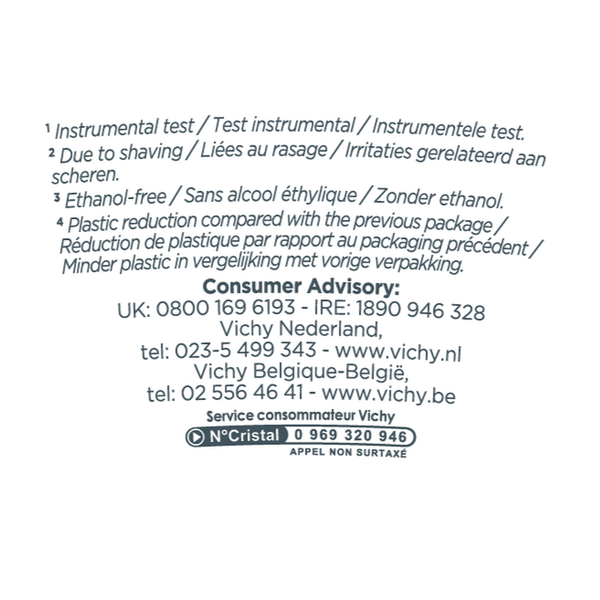 Poza produs Pachet Deodorant roll-on antiperspirant pentru barbati Invisible Resist 72H, 50 ml + 50 ml, Vichy