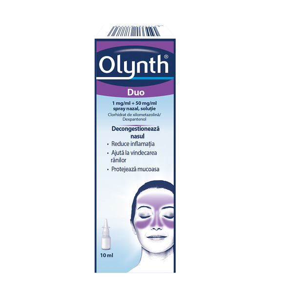 Poza produs Olynth Duo spray nazal solutie 1 mg/ml + 50 mg/ml, Johnson & Johnson | 10 ml