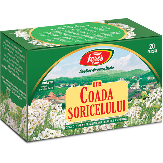 Poza produs Coada soricelului, iarba, D119, ceai la plic, Fares | 20 plicuri