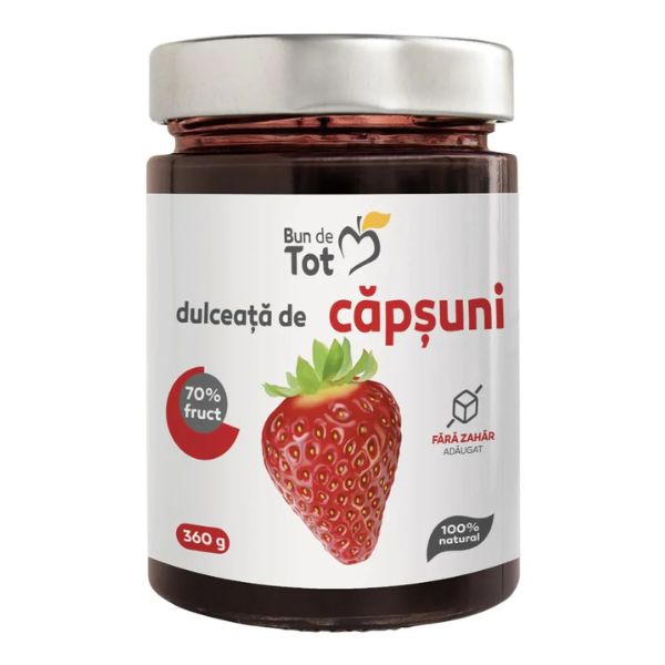 Poza produs Bun de Tot Dulceata Capsuni, fara zahar, Dacia Plant | 360 g