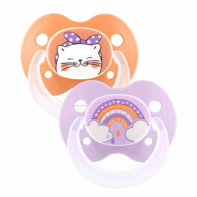 Poza produs Suzete ortodontice din silicon,decorate, 6-18 luni, 28240, Baby Nova | 2 bucati