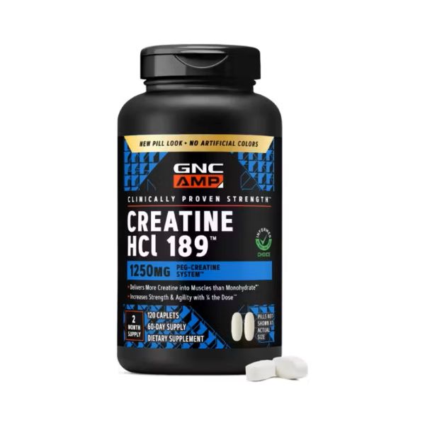 GNC AMP Creatine HCl 189, Creatina Clorhidrat cu Administrare si Absorbtie Rapida | 120 tb — poza produs 2/13