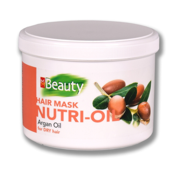 Poza produs Masca nutritiva cu ulei de argan pentru par uscat, MM Beauty | 500 ml
