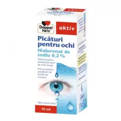 Picaturi oftalmice Augen Tropfen Hyaluron 0.2%, Doppelherz Aktiv | 10 ml
