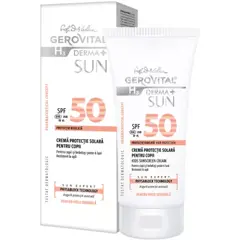 Crema protectie solara pentru copii SPF 50 H3 Derma+ Sun, Gerovital, Farmec | 100 ml