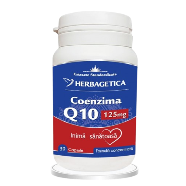 Poza produs Coenzima Q10 125 mg, Herbagetica | 30 capsule