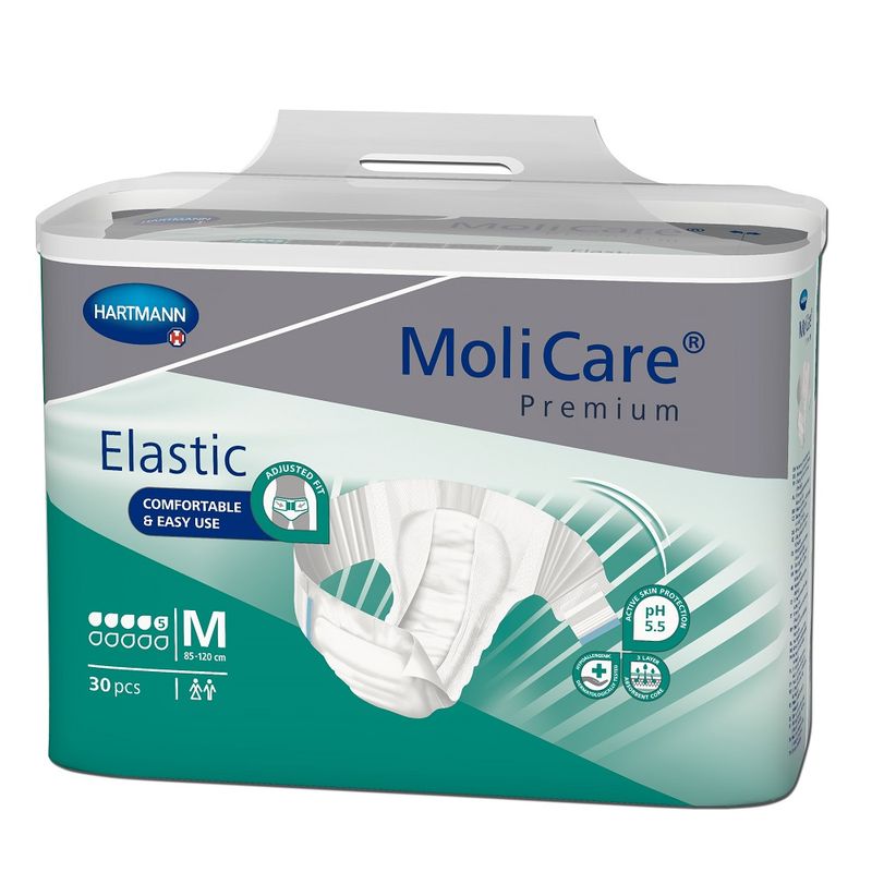 Poza produs Molicare Slip pentru incontinenta Premium Elastic M, Hartmann | 30 buc