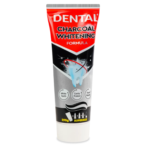 Poza produs Pasta de dinti Dental Jumbo Whitening cu carbune, Rubella | 250 ml