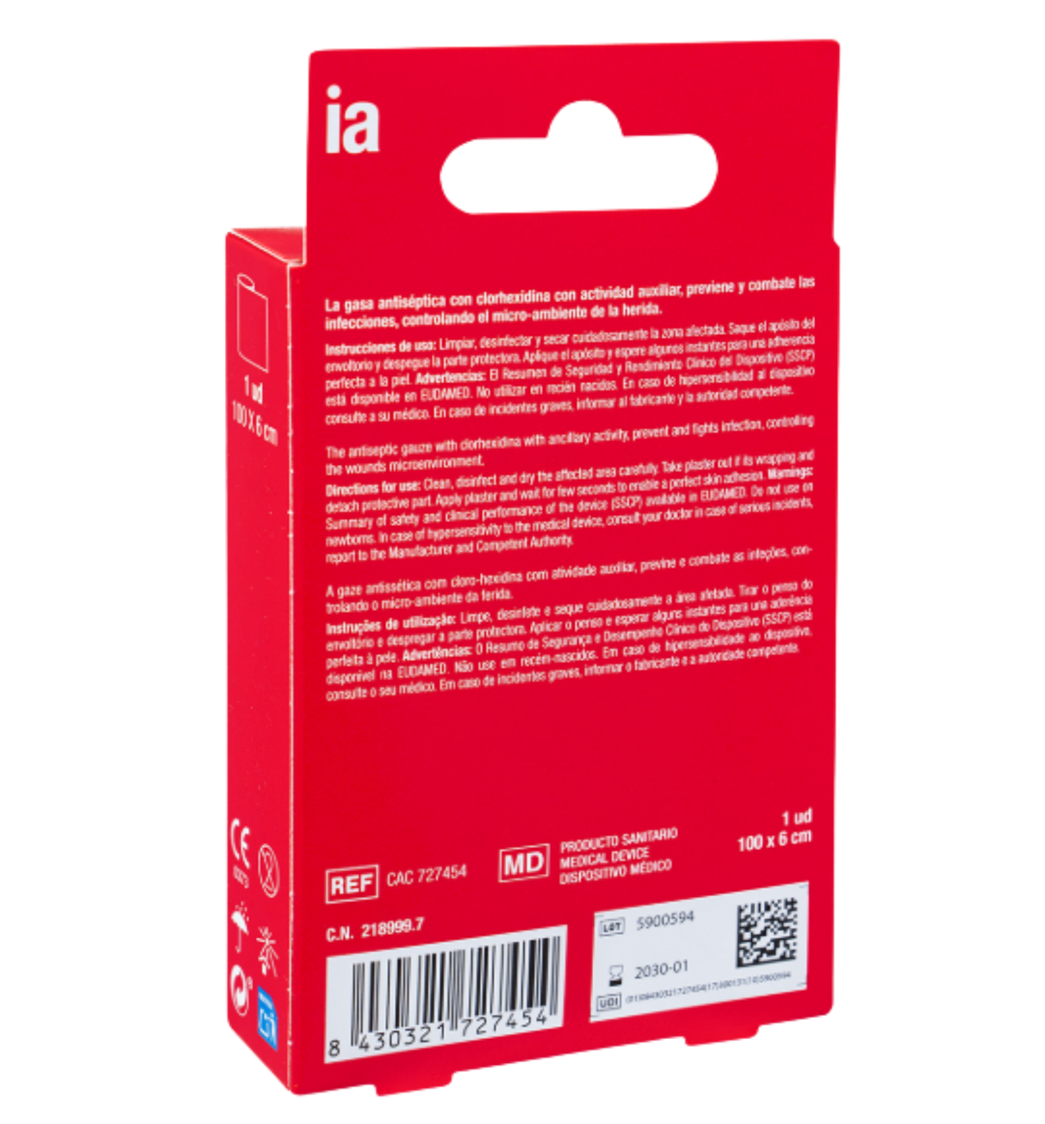 Poza produs Plasturi suport bumbac 100x6cm, Interapothek | 100x6 cm