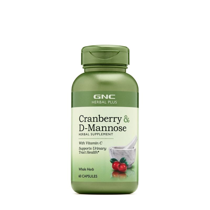 Poza produs GNC Herbal Plus Cranberry & D-mannose cu Vitamina C | 60 Cps
