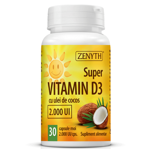 Poza produs SUPER VITAMINA D3 2000UI 30CAPS