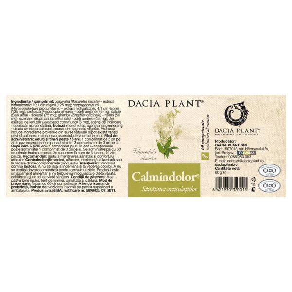 Poza produs CALMINDOLOR 60COMPR
