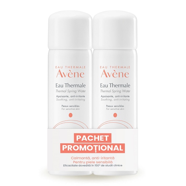 Poza produs Pachet apa termala spray, Avene | 50 ml + 50 ml