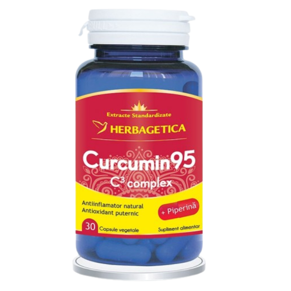 Poza produs Curcumin95 C3 Complex, Herbagetica | 30 capsule