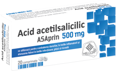 ASAprin 500 mg, Helcor | 20 comprimate