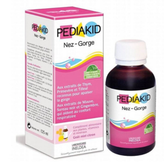 Sirop cu miere si lamaie pentru raceala Nez-Gorge, Pediakid, Laboratoires Ineldea | 125 ml