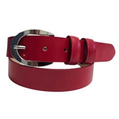 Curea dama B10 rosu, Amalfi | 95 cm
