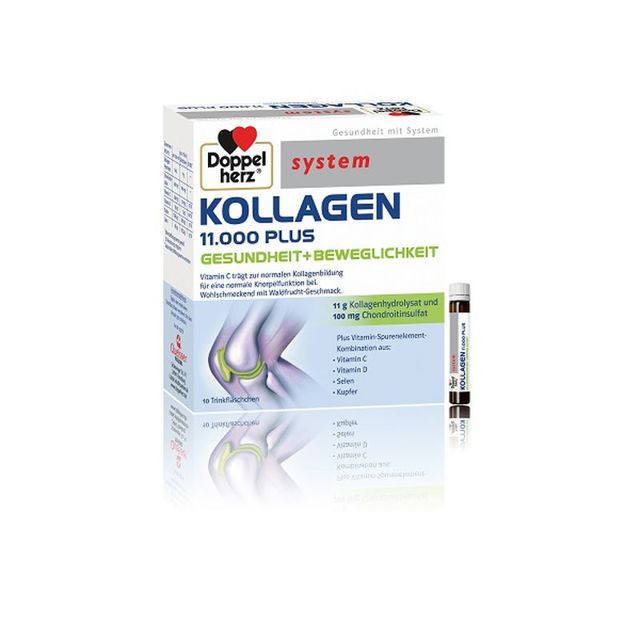 Poza produs System Kollagen Doppelherz 11.000 plus | 10 flacoane