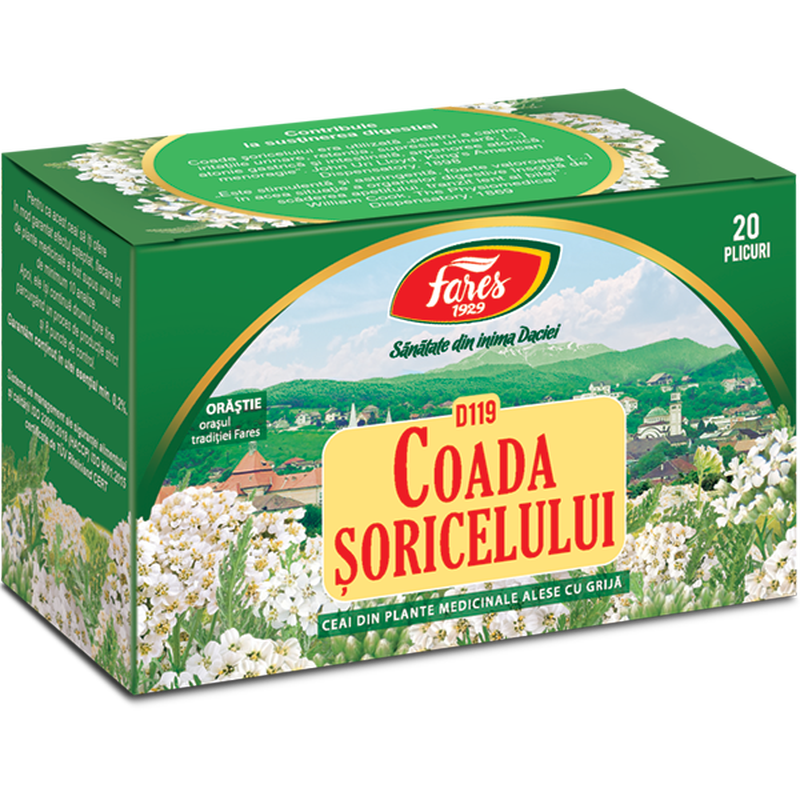 Poza produs Coada soricelului, iarba, D119, ceai la plic, Fares | 20 plicuri